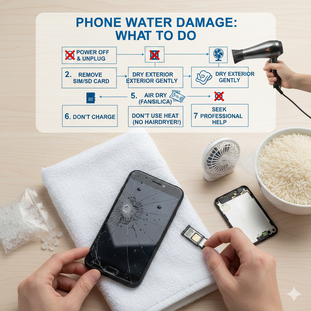 What to Do If Your Phone Gets Water Damaged