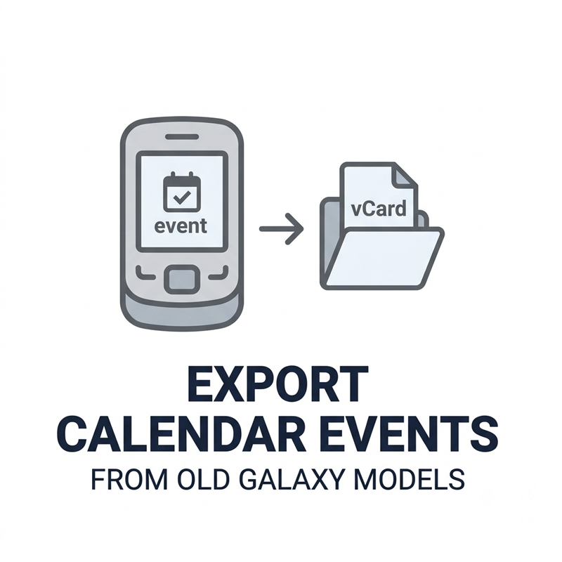 How to Export Calendar Events from a Samsung Galaxy Old Models